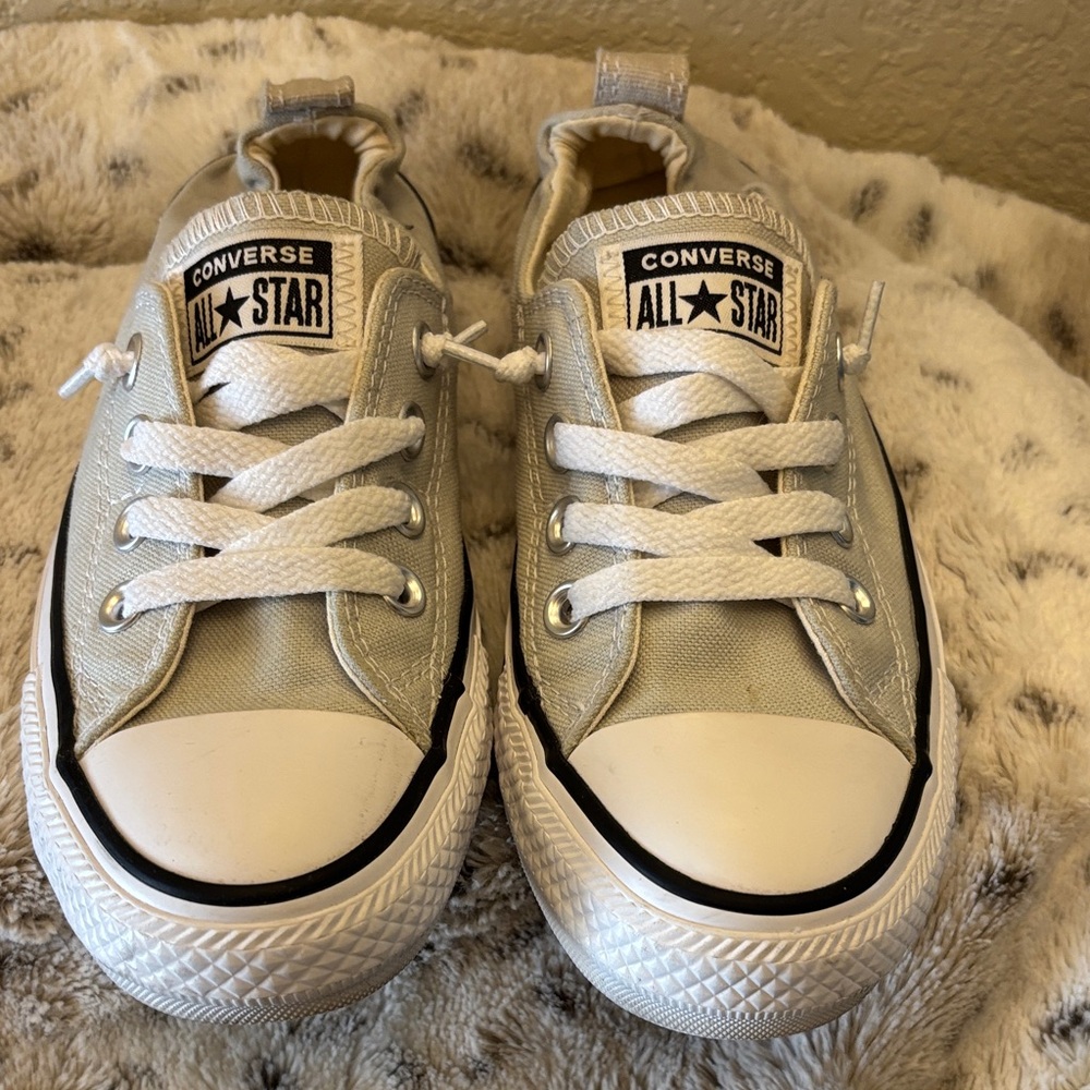 Converse All Star Metallic Silver Sneakers